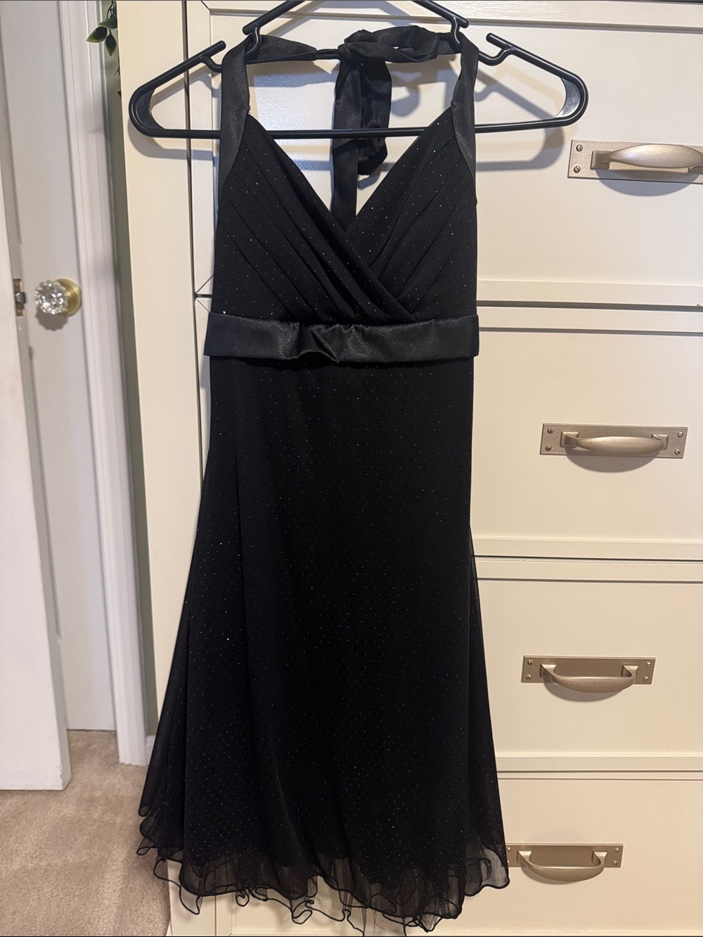 Y2K Vintage Halter Sparkle Dress